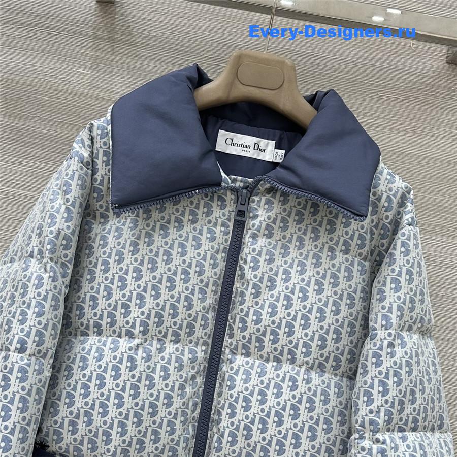 D10r D10ralps blue white quilted technical taffeta puffer jacket