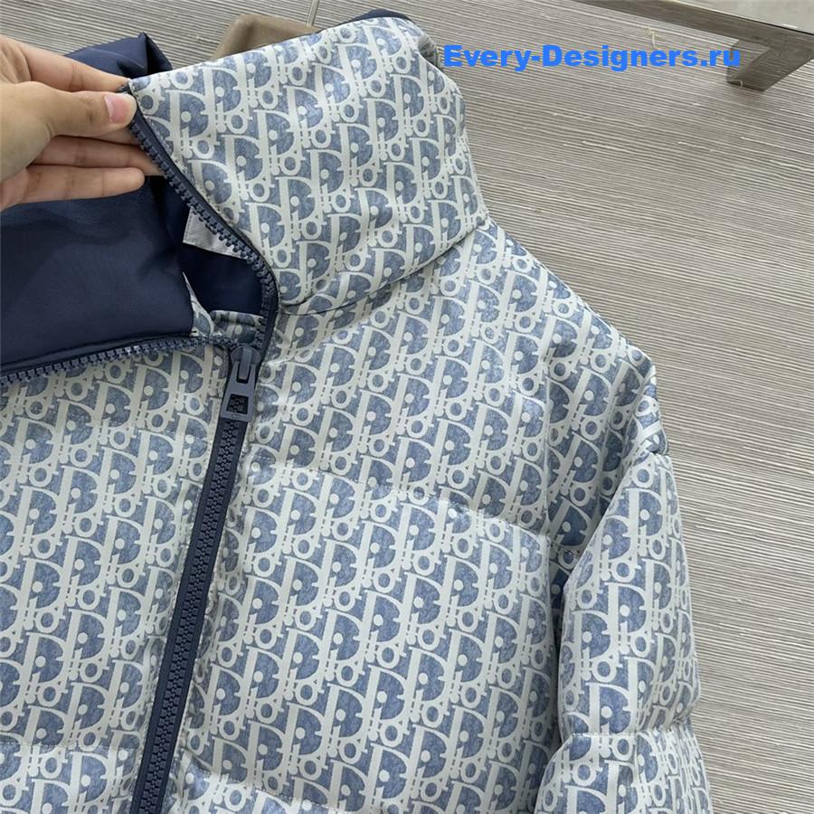 D10r D10ralps blue white quilted technical taffeta puffer jacket