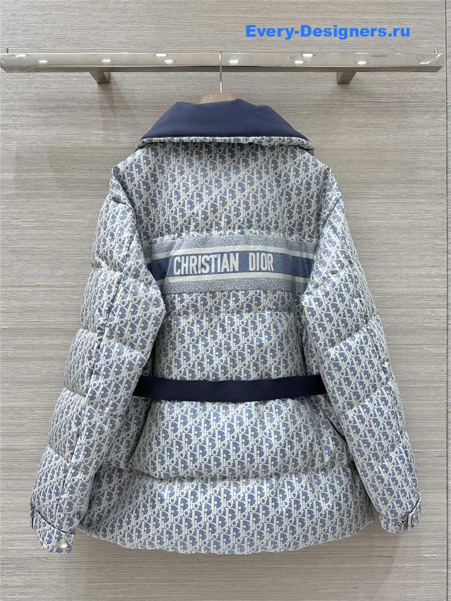 D10r D10ralps blue white quilted technical taffeta puffer jacket