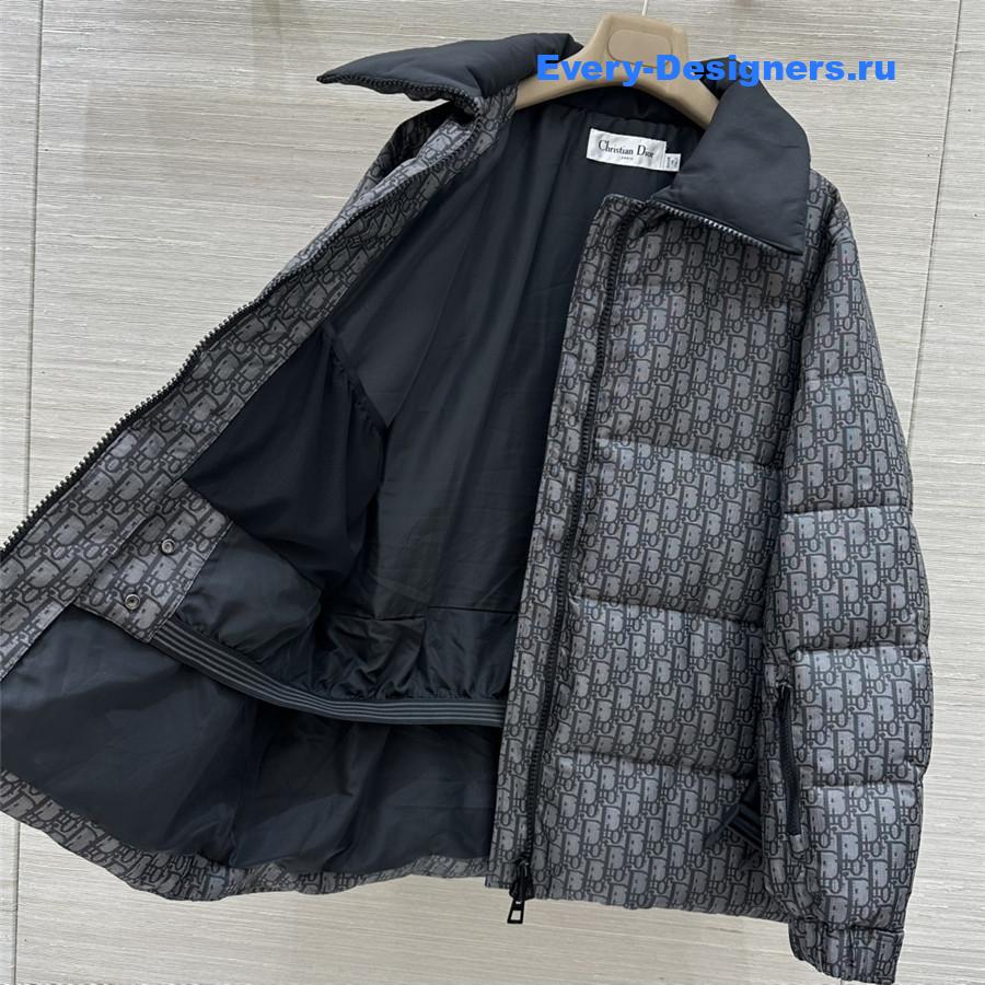 D10r D10ralps grey quilted technical taffeta puffer jacket