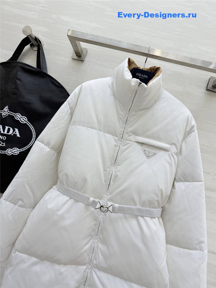 Pra*a white down jacket