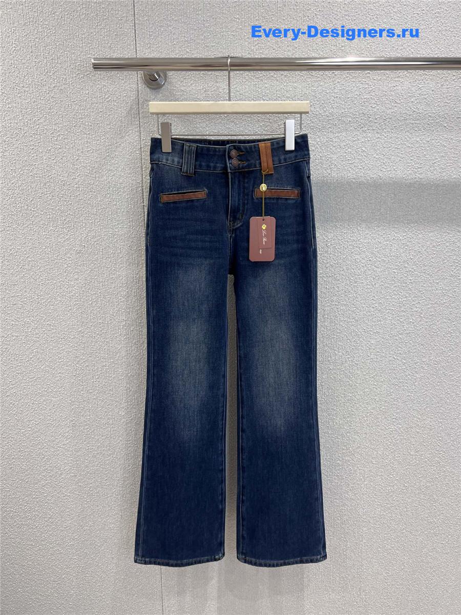 L0r0 P1ana blue flared jeans