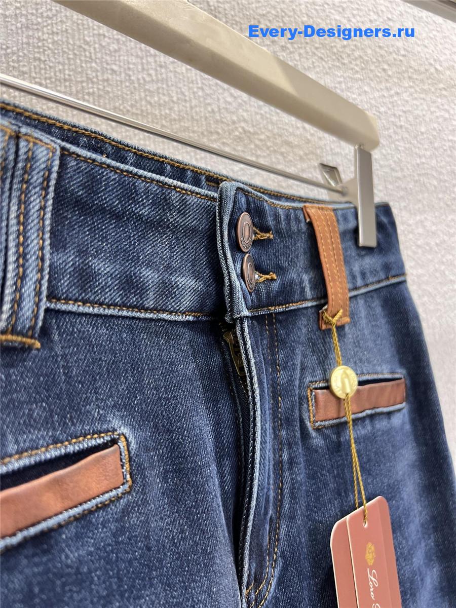 L0r0 P1ana blue flared jeans