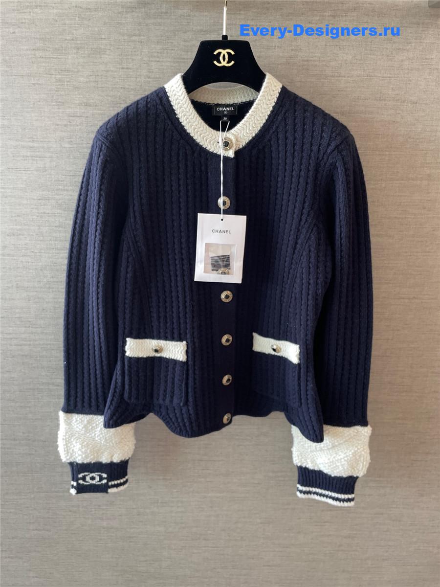 Ch**el black coco neige cardigan