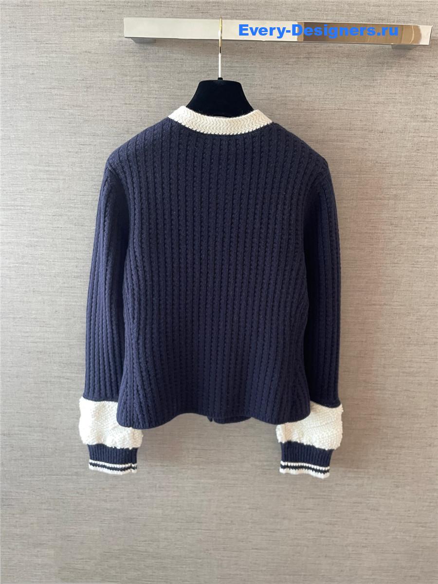 Ch**el black coco neige cardigan