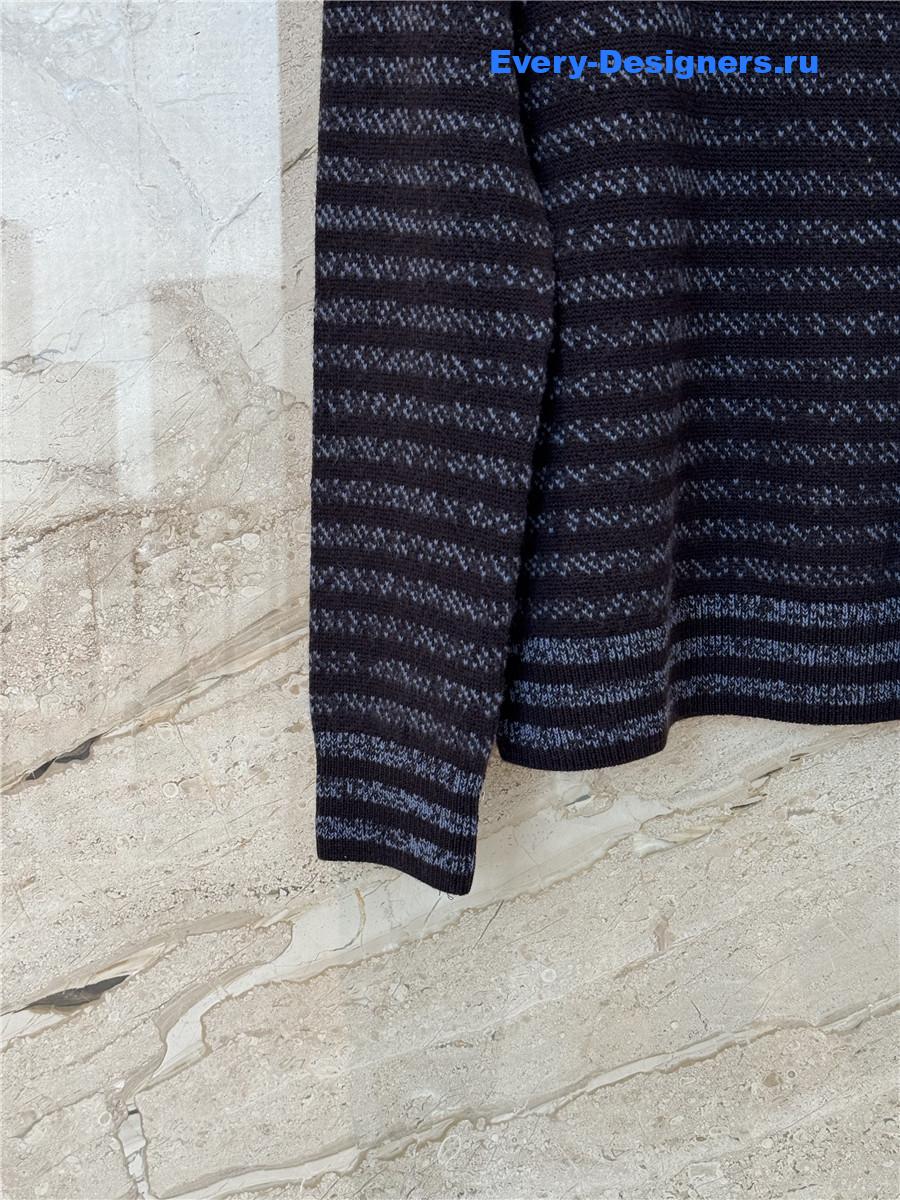 L0ew* striped logo-embroidered sweater